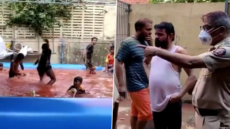 Mumbai: Several Residents Ghatkopar's Sai Dham Building Celebrating Holi in a Giant Water Tub With Live Ducks Booked For Violating COVID-19 Norms