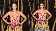 Sunny Leone in an Off-Shoulder Multi-Coloured Gown Is a Sight To Behold (View Pics)