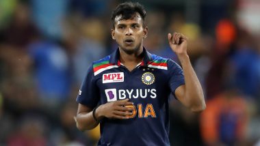 T Natarajan Injury Update: Shoulder & Knee Injury May Rule the Indian Pacer Out of India vs England T20Is