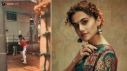 Shabaash Mithu: Taapsee Pannu Shares a Glimpse From Her Cricket Practice for the Upcoming Biopic of Mithali Raj (View Pic)