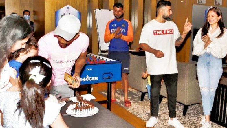 Virat Kohli and Anushka Sharma Twin in White at Wriddhiman Saha’s Son’s Birthday Party (View Pic)