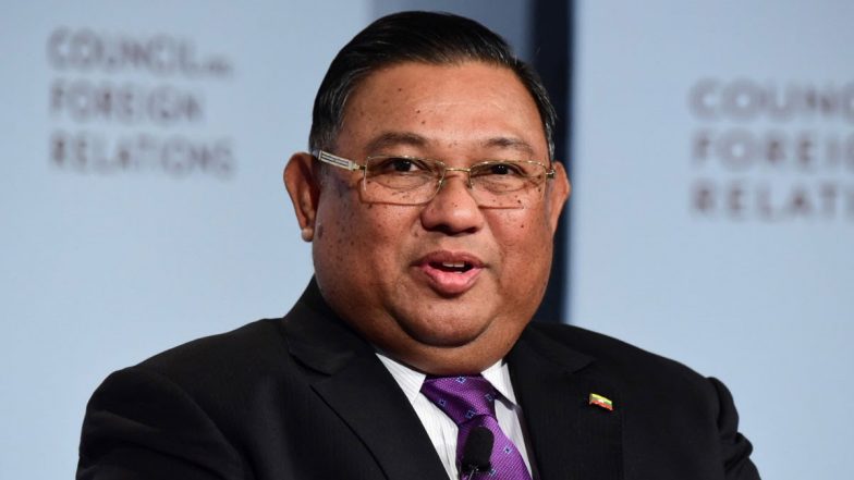 Myanmar Foreign Minister U Wunna Maung Lwin Attends Virtual ASEAN Meeting
