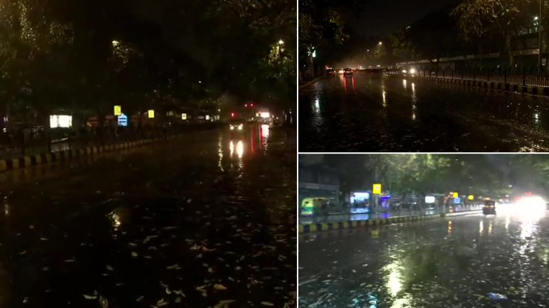 Delhi-NCR Receives Light Rainfall With Strong Winds and Thunderstorm, See Pics