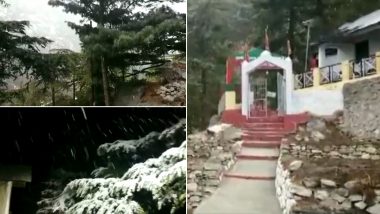 Himachal Pradesh, Uttarakhand Receive Fresh Bout of Snowfall (Watch Pictures & Video)