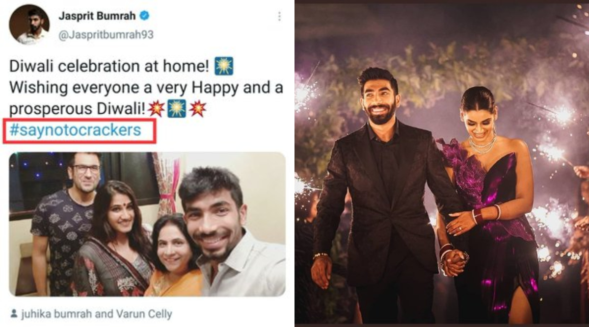 Twitterati Dig Out Jasprit Bumrah’s Old ‘Say No To Crackers’ Tweet After Crackers Used at Indian Cricketer’s Wedding Reception