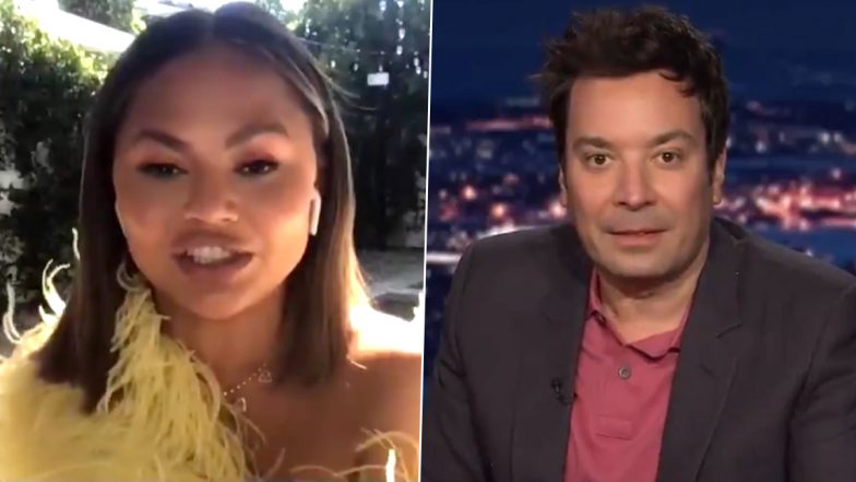 The Tonight Show: Chrissy Teigen Says She Mistook Michael Keaton at the Golden Globes as Someone Serving Drinks (Watch Video)