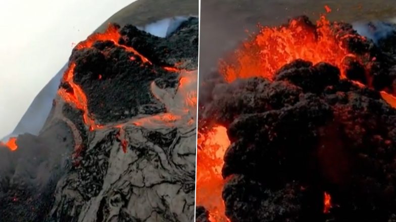 Iceland Volcanic Lava Used by Scientists To Cook Sausages As They Study Volcanic Eruption (Watch Video)