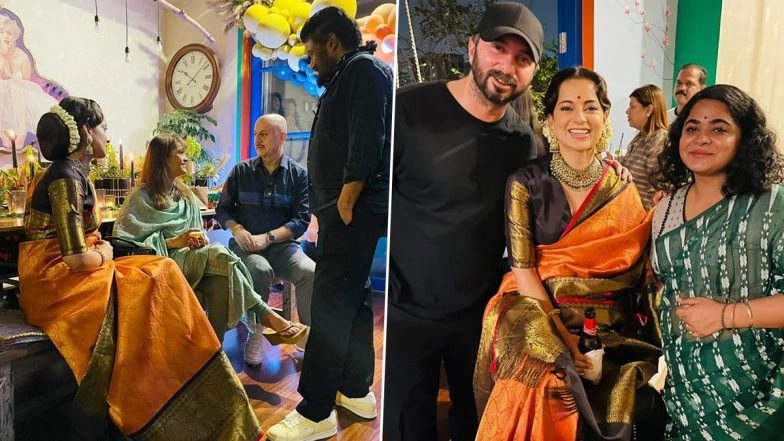 Kangana Ranaut Shares Glimpse of Her 34th Birthday Bash; Anupam Kher, Ashwiny Iyer Tiwari, Vivek Agnihotri and More Joined the Party (View Post)