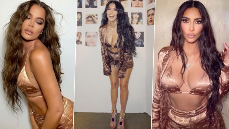 Kim, Kourtney and Khloe's Stunning Appearances on Silky SKIMS Bikini Top & Matching Shorts for Kim's Pajama Campaign Is Raising the Temperature, See Hot Pics of the Kardashian Sisters!