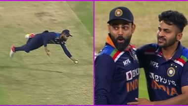 Virat Kohli Reacts to His Sensational Catch During India vs England 3rd ODI 2021