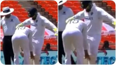India vs England 4th Test 2021: Play Hilariously Interrupted for a While After Bails Get Stuck in Rishabh Pant’s Gloves, Leaves Rohit Sharma in Splits (Watch Video)