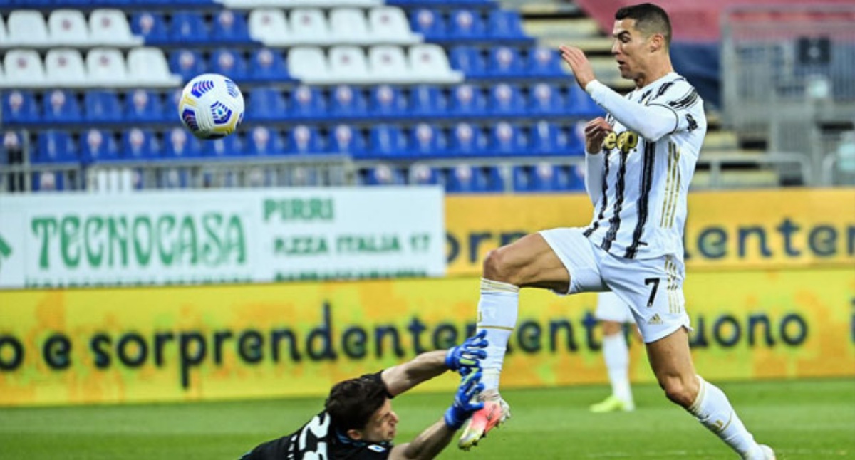 Cristiano Ronaldo Prostrates After Scoring Goal in Nike Soccer