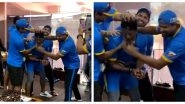 Pragyan Ojha Smacks Cake on Yuvraj Singh&rsquo;s Face During Sachin Tendulkar&rsquo;s Ninth Anniversary Celebrations of His 100th International Century (Watch Video)