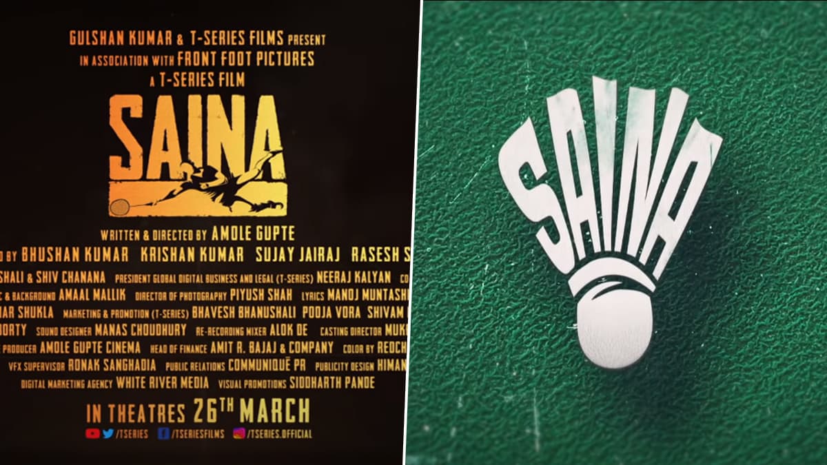 Did The Makers Change The Title Logo Of Saina After Committing A Glaring Mistake In The Poster?