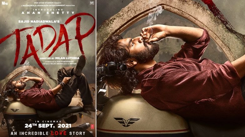 Tadap: Suniel Shetty's Son Ahan Shetty's Bollywood Debut to Release on September 24, 2021, Check Out the First Look Poster