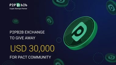 Perks Incoming: P2PB2B Exchange to Give Away USD 30,000 to PACT Token Holders