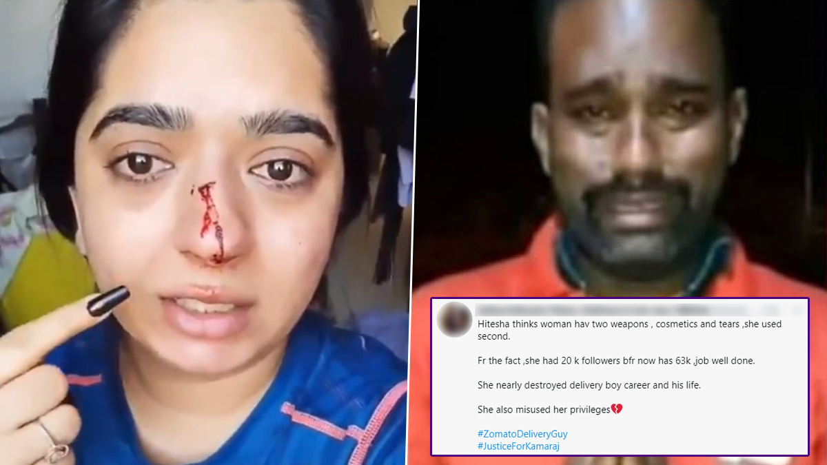 Kamaraj vs Hitesha Sparks Another Social Media Trial As Netizens Demonise Zomato And Women