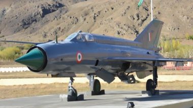 MiG-21 Bison of IAF Meets With an Accident While Taking Off for Combat Mission Training at Airbase in Central India, Group Captain A Gupta Dies