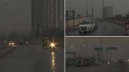 Delhi-NCR Rains: National Capital Wakes Up to Dark Skies, Thunderstorm and Rainfall (Watch Video)