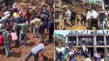 Gujarat Building Collapse: People Feared Trapped After Wall of Under-Construction Building Collapses in Surat (See Pics)