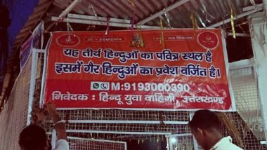 Uttarakhand: ‘Non-Hindus Not Allowed’ Banners Put Up Outside 150 Temples Across Dehradun