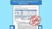 NEET 2021 Exam Pattern Released by National Testing Agency? PIB Fact Check Debunks Fake News, Reveals Truth Behind Viral Post