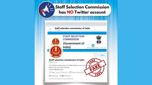 Staff Selection Commission Has a Twitter Account @ssc_nic_in? PIB Fact Check Reveals Truth Behind Fake Twitter Handle of SSC