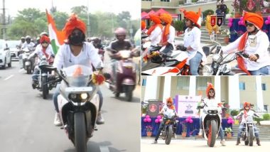 Women Bikers Take Out Bike Rally in Odisha’s Bhubaneswar To Mark International Women’s Day 2021 (See Pics)