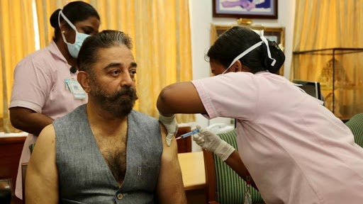 Kamal Haasan Takes First Dose of COVID-19 Vaccine at Chennai (See Pic)