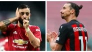 Zlatan Ibrahimovic vs Bruno Fernandes: Ibra Will Be Playing Against His Former Club Manchester United In Europa League 2020-21 Match, AC Milan Stefano Pioli Confirms