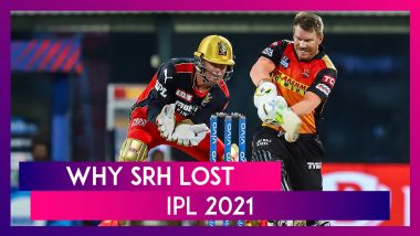 Hyderabad vs Bangalore IPL 2021: 3 Reasons Why Hyderabad Lost