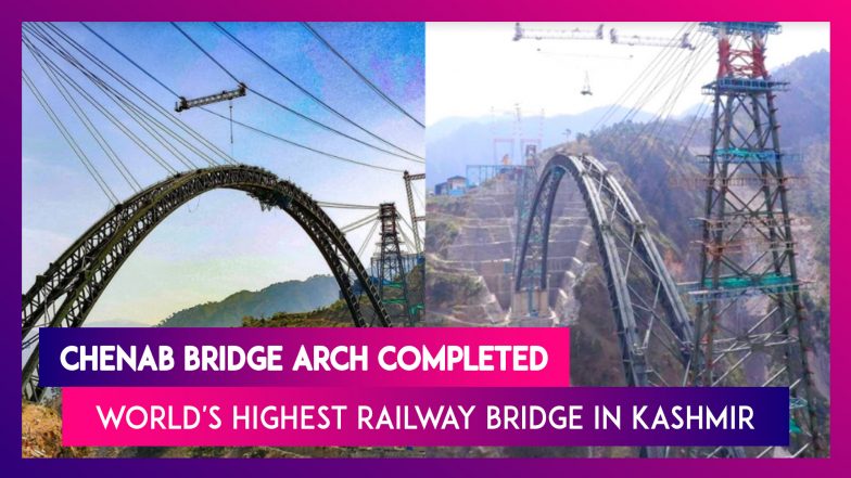 Chenab Bridge Arch Completed: All About The World's Highest Railway 