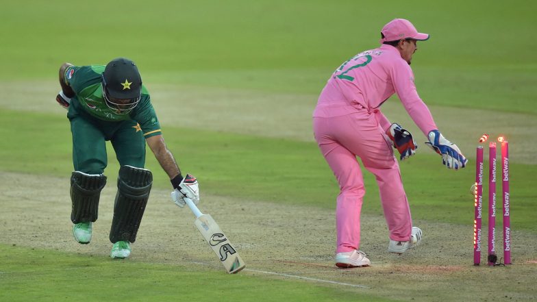 Quinton de Kock Tricks Fakhar Zaman to Run Out Pakistan Batsman During 2nd ODI vs South Africa (Watch Video)