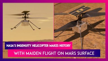 NASA’s Ingenuity Helicopter Makes History With Maiden Flight On Mars Surface