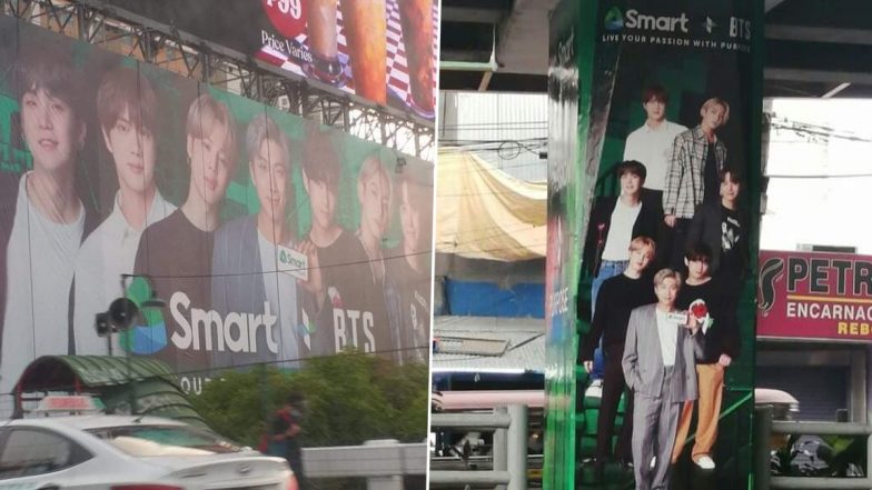 Smart X BTS Posters & Billboards Go Viral as ARMY Share Pics and Videos of Their Favourite K-Pop Band