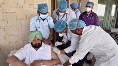 Punjab CM Amarinder Singh Gets Second Jab of COVID-19 Vaccine