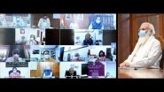 PM Narendra Modi Chairs Meeting With Top Officials to Review Prevailing COVID-19 Situation in Country
