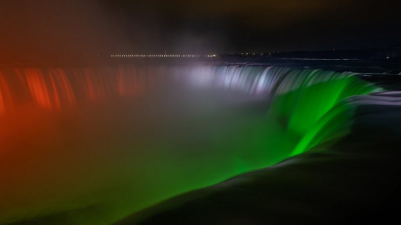 Niagara Falls Illuminated in Colours of Indian Flag As India Fights Second Covid-19 Wave