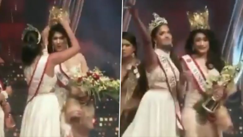 Mrs World Snatches Mrs Sri Lanka, Pushpika De Silva's New Crown From Her on Stage After a Brawl! Video Goes Viral