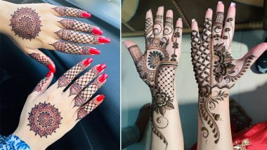 Chaitra Navratri 2021 Mehndi Designs: Latest Arabic, Rajasthani & Trail Henna Patterns & Easy Mehendi Tutorial Videos to Celebrate Navaratri (Watch Videos)