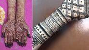 Gudi Padwa 2021 Mehendi Designs: Latest Arabic, Indian, Jaipuri, Floral, Criss Cross & Trail Mehndi Patterns for Front & Back Hand to Celebrate Marathi New Year