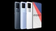 iQOO 7 & iQOO 7 Legend Smartphones To Be Launched in India on April 26, 2021