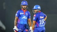 DC vs KKR, IPL 2021 Stat Highlights: Shikhar Dhawan, Prtithvi Shaw Shine As Delhi Capitals Register Seven-Wicket Win