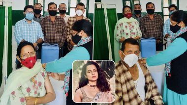 Kangana Ranaut Shares Pics of Parents Getting COVID-19 Vaccine in Himachal Pradesh, Says ‘Waiting for My Turn’