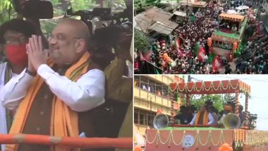 West Bengal Assembly Elections 2021: Amit Shah Holds Roadshow in Santipur