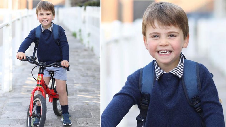 Prince Louis Turns 3! The Royal Family Shares Adorable Pic of the Birthday Boy & He Is All Smiles in His Bicycle