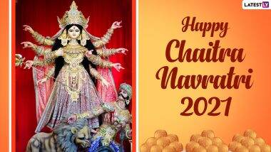 Chaitra Navratri 2021 Wishes and HD Images: WhatsApp Stickers, Facebook Greetings, Telegram Messages and Signal Photos of Goddess Durga to Celebrate the Nine Day Navaratri Festival