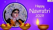 Happy Chaitra Navratri 2021 Wishes, Greetings & HD Images: Send WhatsApp Stickers, Telegram Messages, Signal Quotes, Maa Durga Mantras & Photos to Celebrate Navaratri