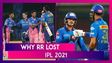 Mumbai vs Rajasthan IPL 2021: 3 Reasons Why Rajasthan Lost