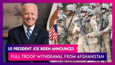 US President Joe Biden Announces Full Troop Withdrawal From Afghanistan By September 2021